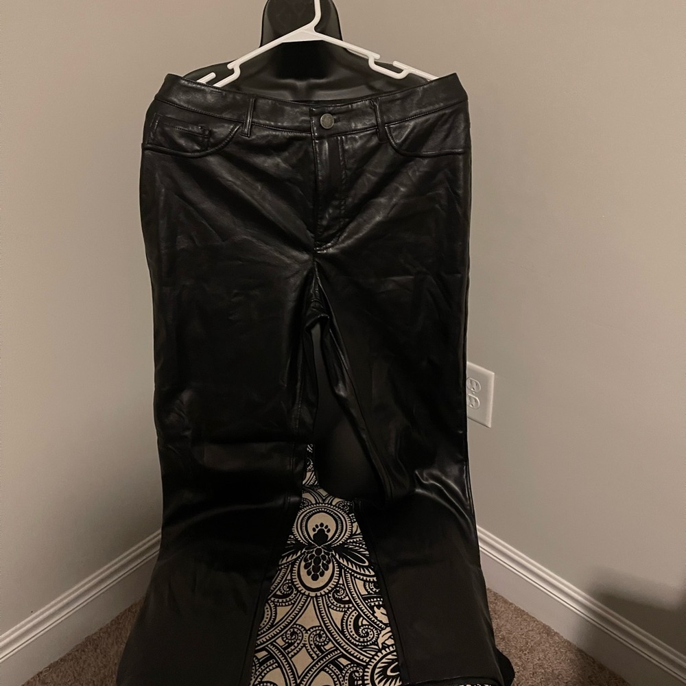 Pleather pants